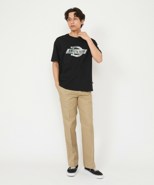 Dickies（ディッキーズ）の「メタリックホースシューロゴ Tシャツ 半袖（Tシャツ/カットソー・メンズ・ブラック/ホワイト・MEDIUM/X-LARGE/LARGE）」の4枚目の写真