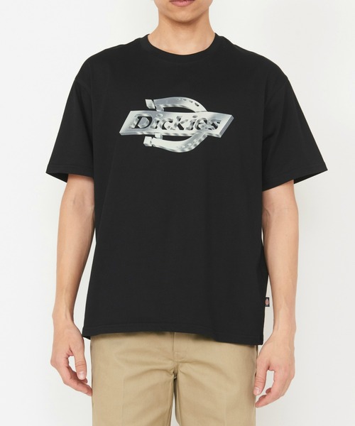 Dickies（ディッキーズ）の「メタリックホースシューロゴ Tシャツ 半袖（Tシャツ/カットソー・メンズ・ブラック/ホワイト・MEDIUM/X-LARGE/LARGE）」の6枚目の写真