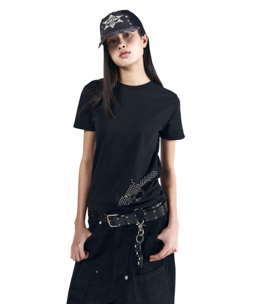 AAKAM（アーカム）の「Studded Pistol Half Top (Black)（Tシャツ/カットソー・レディース・その他・1/2/3）」の7枚目の写真