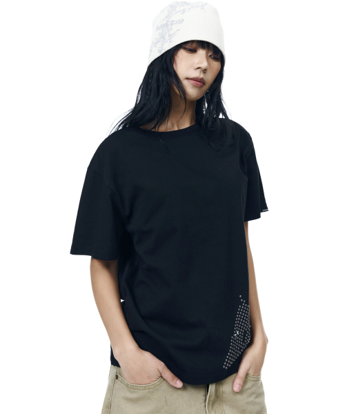 AAKAM（アーカム）の「Studded Pistol Half Top (Black)（Tシャツ/カットソー・レディース・その他・1/2/3）」の10枚目の写真