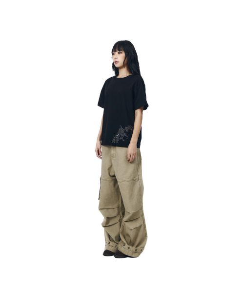 AAKAM（アーカム）の「Studded Pistol Half Top (Black)（Tシャツ/カットソー・レディース・その他・1/2/3）」の11枚目の写真