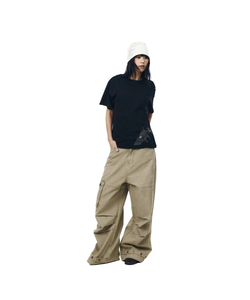 AAKAM（アーカム）の「Studded Pistol Half Top (Black)（Tシャツ/カットソー・レディース・その他・1/2/3）」の12枚目の写真