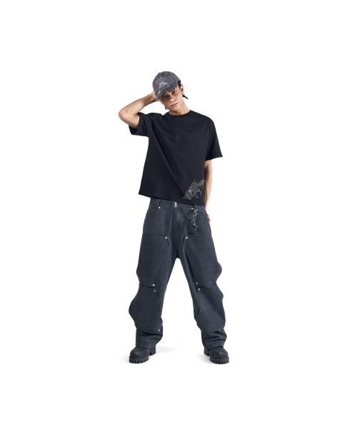 AAKAM（アーカム）の「Studded Pistol Half Top (Black)（Tシャツ/カットソー・レディース・その他・1/2/3）」の17枚目の写真