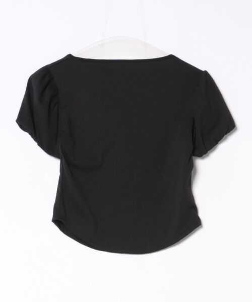 M DOLLY(エムドリー)の「Layered luna ribbon tops/レイヤードルナ リボントップス(Tシャツ/カットソー・レディース・ブラック/ホワイト・FREE)」の20枚目の写真