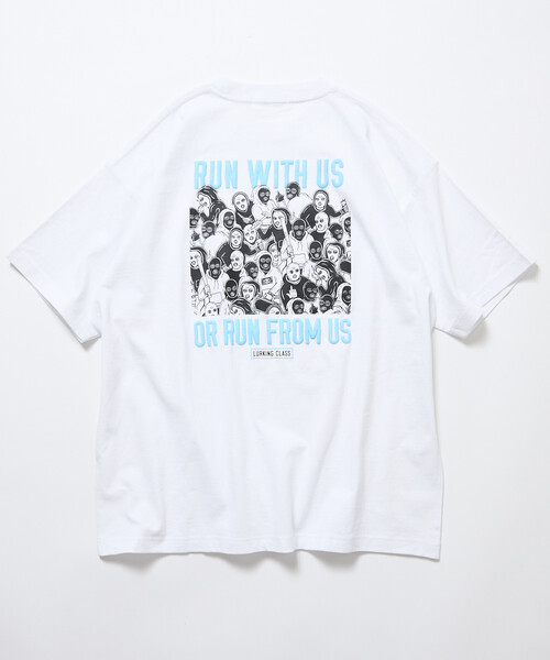 LURKING CLASS（ラーキングクラス）の「限定展開 LURKING CLASS×FREAK'S STORE ラーキングクラス 別注 ヴィンテージ加工 プリント Tシャツ RUN WITH US（Tシャツ/カットソー・メンズ・ホワイト/ブラック・MEDIUM/LARGE/X-LARGE）」の20枚目の写真