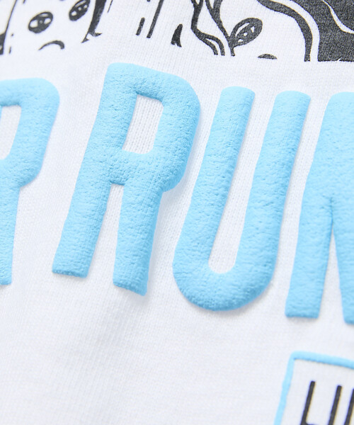 LURKING CLASS（ラーキングクラス）の「限定展開 LURKING CLASS×FREAK'S STORE ラーキングクラス 別注 ヴィンテージ加工 プリント Tシャツ RUN WITH US（Tシャツ/カットソー・メンズ・ホワイト/ブラック・MEDIUM/LARGE/X-LARGE）」の15枚目の写真