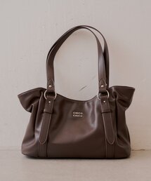 プレートロゴデザイントートバッグ