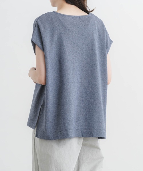 quadro(クオドロ)の「MVS Wジャガードフレンチボートネックプルオーバー(Tシャツ/カットソー・レディース・ネイビー/グレー/ピンク系・FREE)」の10枚目の写真