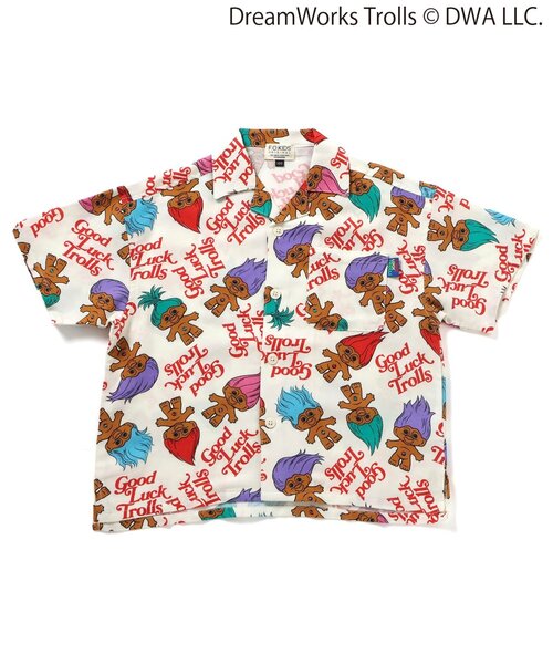 F.O.KIDS(エフオーキッズ)の「トロールズ オープンカラー総柄シャツ(シャツ/ブラウス・キッズ・ブラック/キナリ・130/120/110/100/90/80/150/140)」の9枚目の写真