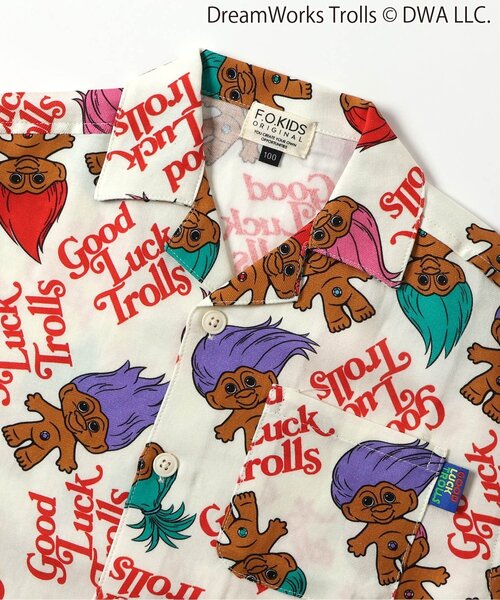 F.O.KIDS(エフオーキッズ)の「トロールズ オープンカラー総柄シャツ(シャツ/ブラウス・キッズ・ブラック/キナリ・130/120/110/100/90/80/150/140)」の11枚目の写真