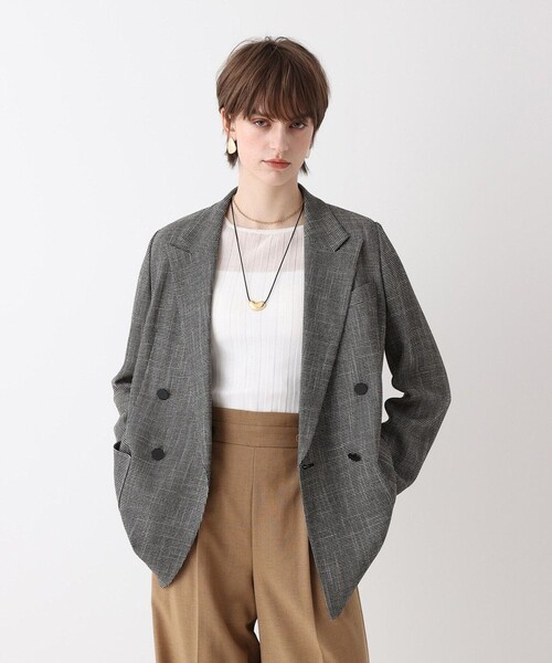allureville(アルアバイル)の「◇トリッカーカラミダブルジャケット(テーラードジャケット・レディース・ブラック・1/2)」の19枚目の写真