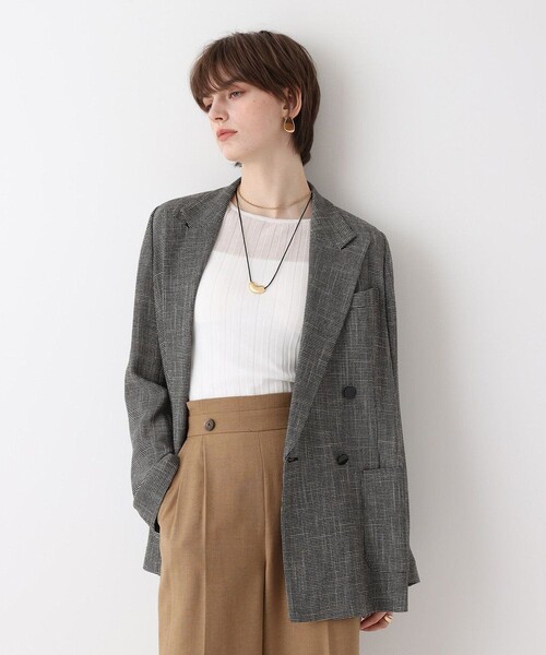 allureville(アルアバイル)の「◇トリッカーカラミダブルジャケット(テーラードジャケット・レディース・ブラック・1/2)」の18枚目の写真