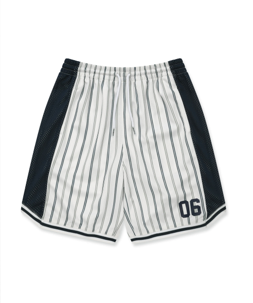 BROWNBREATH KIDS(ブラウンブレスキッズ)の「KIDS STRIPE MESH SHORTS - WHITE(その他パンツ・レディース・その他・110/120/130/140/150)」の2枚目の写真