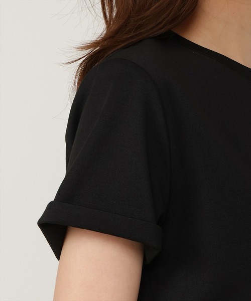 AND COUTURE(アンドクチュール)の「ワンポイント刺繍Tシャツ(Tシャツ/カットソー・レディース・ブラック/オフホワイト/グリーン・FREE)」の16枚目の写真