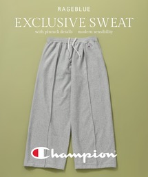 RAGEBLUE | 【Champion/チャンピオン】別注ピンタックスウェットイージーパンツ<セットアップ着用可能>(スウェットパンツ)