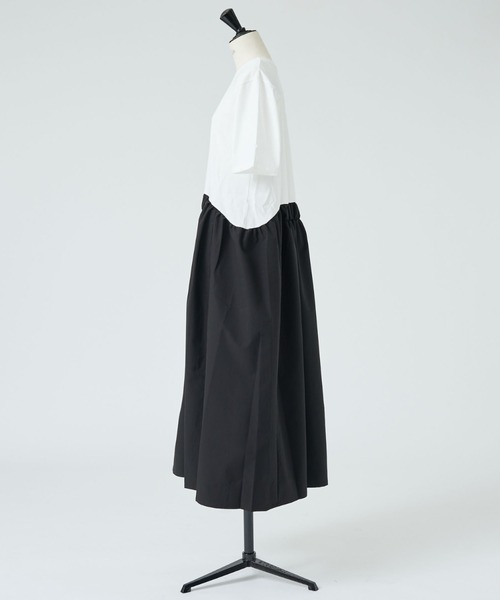 DESIGNWORKS(デザインワークス)の「【一部店舗限定】布帛コンビワンピース(ワンピース・レディース・ブラック/ホワイト・フリー)」の3枚目の写真