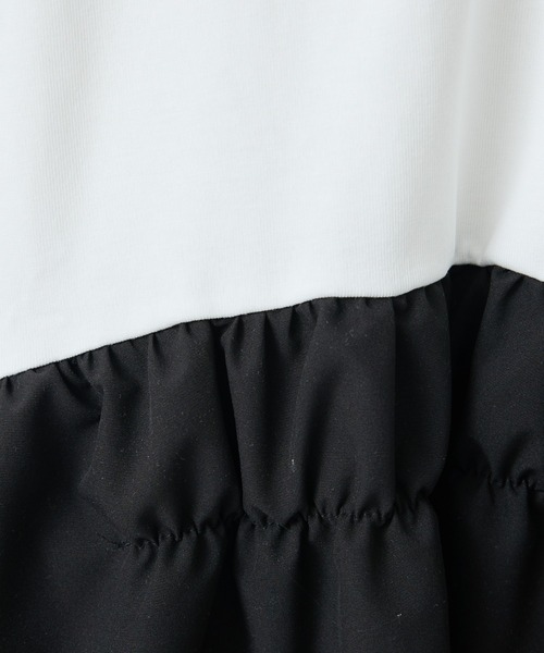 DESIGNWORKS(デザインワークス)の「【一部店舗限定】布帛コンビワンピース(ワンピース・レディース・ブラック/ホワイト・フリー)」の7枚目の写真