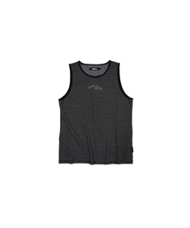 MEA（メア）の「SCORCHED STRIPE SLEEVELESS [BLACK]（Tシャツ/カットソー）」