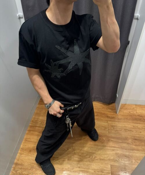 S'EST(エスイーエスティー)の「Star Orbit Applique T-shirts Black(Tシャツ/カットソー・メンズ・ブラック・SMALL/MEDIUM/LARGE)」の3枚目の写真