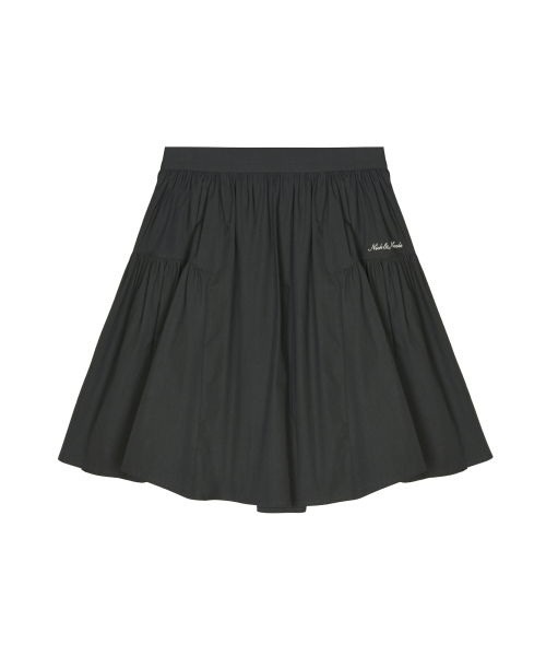 NICK&NICOLE(ニックアンドニコール)の「COTTON FLARE MIDI SKIRT_CHARCOAL(スカート・レディース・その他・FREE)」の1枚目の写真