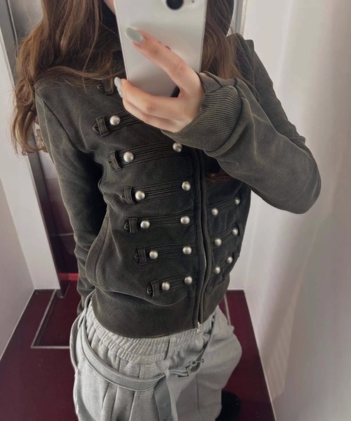 LAMPOON(ランプーン)の「【LAMPOON】ナポレオンスエットパーカー(パーカー・レディース・ブラック・LARGE/MEDIUM/SMALL)」の3枚目の写真