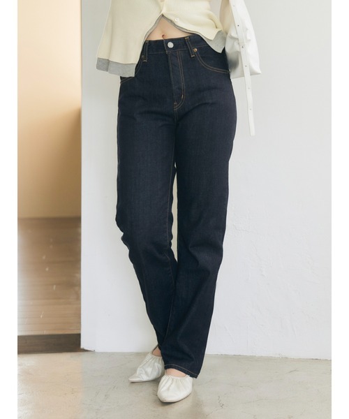 Ungrid(アングリッド)の「ハイウエストヴィンテージストレートデニム(デニムパンツ・レディース・インディゴブルー/ブルー・24inch/26inch/25inch)」の22枚目の写真