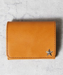 ８(eight)（エイト）の「スタースタッズ 2つ折り財布 栃木レザー 日本製（財布）」