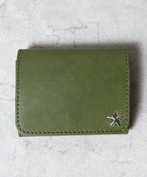 ８(eight)（エイト）の「スタースタッズ 2つ折り財布 栃木レザー 日本製（財布）」