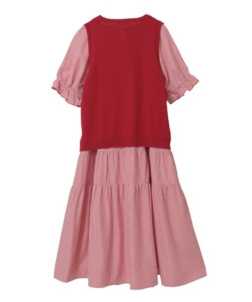 PINK HOUSE（ピンクハウス）の「2026PINK HOUSE SUMMER SET（セットアップ・レディース・サックスブルー系/ブラック系/レッド系・フリー）」の5枚目の写真