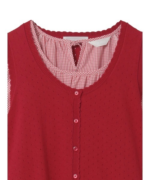 PINK HOUSE（ピンクハウス）の「2026PINK HOUSE SUMMER SET（セットアップ・レディース・サックスブルー系/ブラック系/レッド系・フリー）」の6枚目の写真