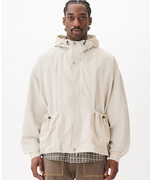 WISM(ウィズム)の「Estudio Niksen / エストゥディオ・ニクセン Bungee Strap Checkered JK(その他アウター・メンズ・ライトブルー/ベージュ・1/2)」の9枚目の写真