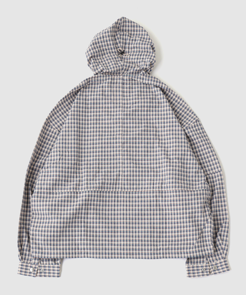 WISM(ウィズム)の「Estudio Niksen / エストゥディオ・ニクセン Bungee Strap Checkered JK(その他アウター・メンズ・ライトブルー/ベージュ・1/2)」の16枚目の写真