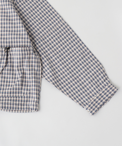 WISM(ウィズム)の「Estudio Niksen / エストゥディオ・ニクセン Bungee Strap Checkered JK(その他アウター・メンズ・ライトブルー/ベージュ・1/2)」の18枚目の写真