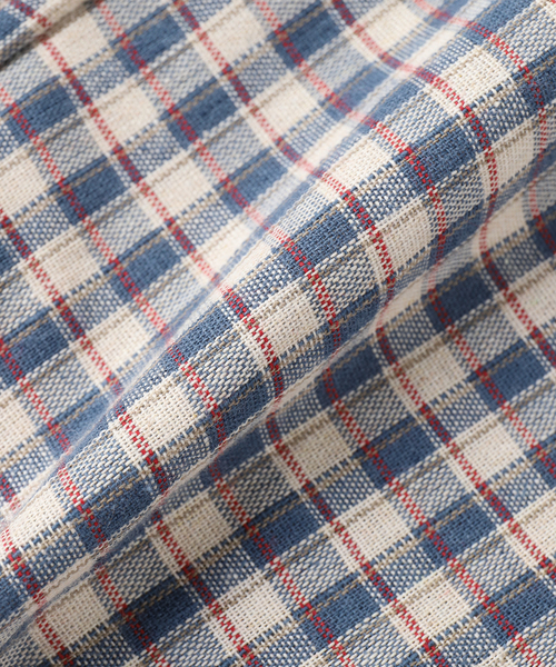 WISM(ウィズム)の「Estudio Niksen / エストゥディオ・ニクセン Bungee Strap Checkered JK(その他アウター・メンズ・ライトブルー/ベージュ・1/2)」の20枚目の写真