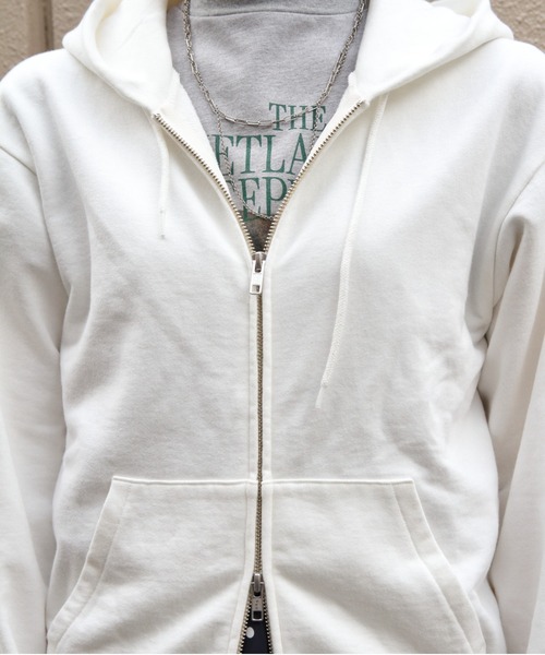 THE SHINZONE（ザ　シンゾーン）の「THE SHINZONE/シンゾーン　ユースフルジップアップフーディー　USEFUL ZIP-UP HOODIE　26AMSCU02（パーカー・レディース・グレー/ホワイト・FREE）」の10枚目の写真