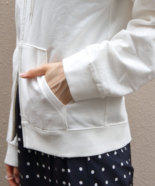 THE SHINZONE（ザ　シンゾーン）の「THE SHINZONE/シンゾーン　ユースフルジップアップフーディー　USEFUL ZIP-UP HOODIE　26AMSCU02（パーカー・レディース・グレー/ホワイト・FREE）」の11枚目の写真