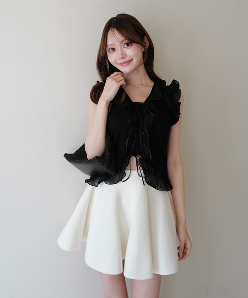 FRILL PLEATS TANK TOP（タンクトップ）｜EIMY ISTOIRE（エイミー