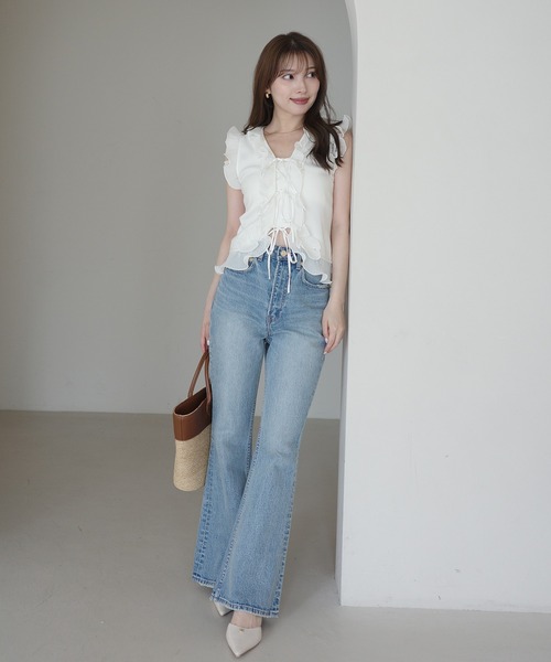 FRILL PLEATS TANK TOP（タンクトップ）｜EIMY ISTOIRE（エイミー