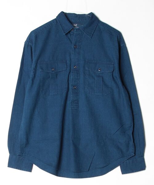 POLO RALPH LAUREN(ポロ ラルフ ローレン)の「リラックス フィット シャンブレー ワークシャツ(シャツ/ブラウス・メンズ・ネイビー系1・XS/L)」の7枚目の写真