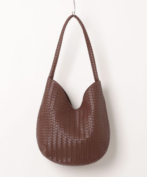 ammy.(エイミードット)の「【 ammy. / エイミードット 】 ワンハンドル ソフト ウーブン ショルダーバッグ(ショルダーバッグ・レディース・ブラック/ダークブラウン/ブラウン/アイボリー/ベージュ・FREE)」の6枚目の写真