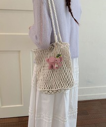 【 ammy. / エイミードット 】 ロープ編み サマー ショルダー バッグ