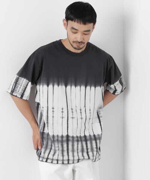 NANO universe(ナノユニバース)の「ブラックタイダイTシャツ(Tシャツ/カットソー・メンズ・その他1/その他2/その他3・S/L/M)」の1枚目の写真