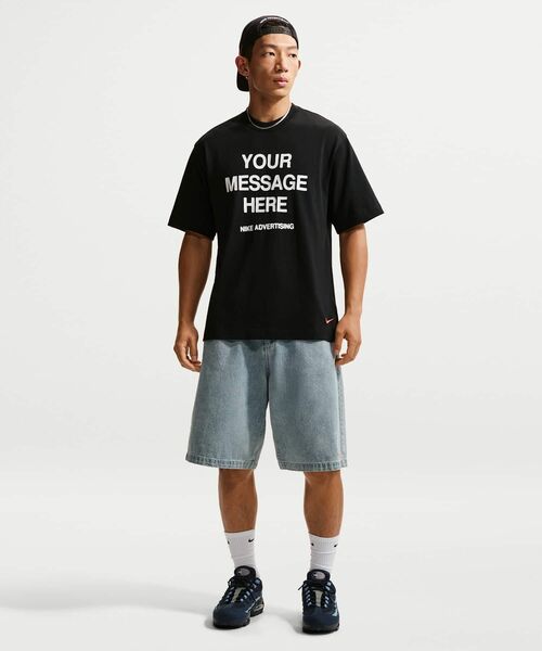 NIKE(ナイキ)の「ナイキ "Your Message Here" Tシャツ / Nike "Your Message Here" T-Shirt IQ5861-010 Black(Tシャツ/カットソー・メンズ・ブラック・2XL/XL/S/M/L)」の6枚目の写真