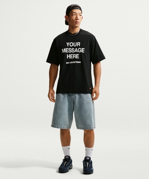 NIKE(ナイキ)の「ナイキ "Your Message Here" Tシャツ / Nike "Your Message Here" T-Shirt IQ5861-010 Black(Tシャツ/カットソー・メンズ・ブラック・2XL/XL/S/M/L)」の2枚目の写真