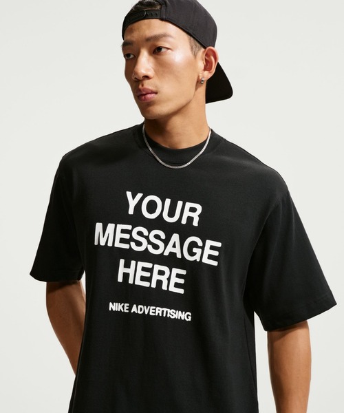 NIKE(ナイキ)の「ナイキ "Your Message Here" Tシャツ / Nike "Your Message Here" T-Shirt IQ5861-010 Black(Tシャツ/カットソー・メンズ・ブラック・2XL/XL/S/M/L)」の14枚目の写真