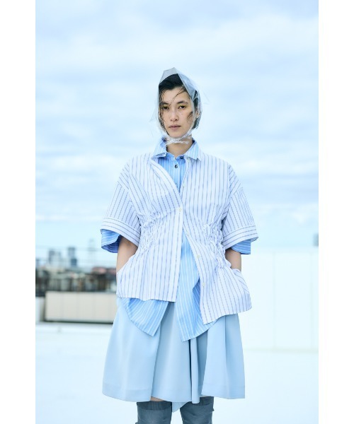 ENFOLD(エンフォルド)の「SOLID SHIRT(Tシャツ/カットソー・レディース・ライトブルー・38)」の2枚目の写真