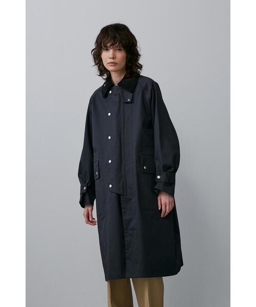 YLEVE（イレーヴ）の「YLEVE / COATED ORGANIC COTTON CHINO CO（ダウンジャケット/コート・レディース・ネイビー・0/1）」の3枚目の写真