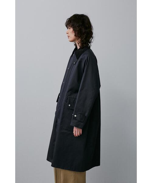 YLEVE（イレーヴ）の「YLEVE / COATED ORGANIC COTTON CHINO CO（ダウンジャケット/コート・レディース・ネイビー・0/1）」の4枚目の写真