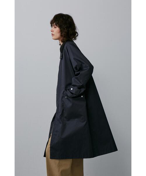 YLEVE（イレーヴ）の「YLEVE / COATED ORGANIC COTTON CHINO CO（ダウンジャケット/コート・レディース・ネイビー・0/1）」の5枚目の写真