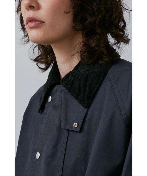 YLEVE（イレーヴ）の「YLEVE / COATED ORGANIC COTTON CHINO CO（ダウンジャケット/コート・レディース・ネイビー・0/1）」の7枚目の写真
